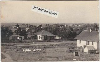 C.  1910 Kuna,  Id,  Houses,  Town View Postcard Rppc
