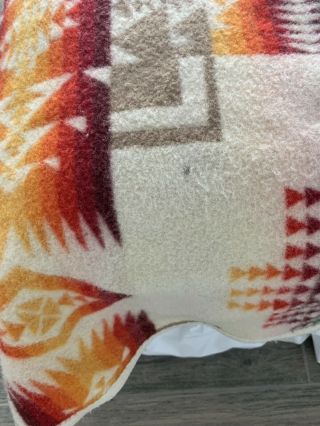 Pendleton Woolen Mills Beaver State Large Wool Blanket 70”X 80” Aztec Design 4