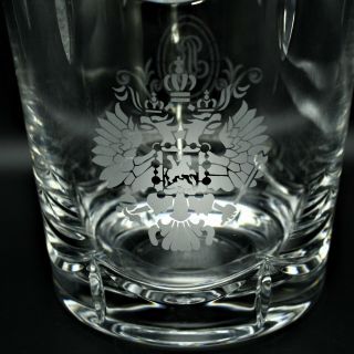 Faberge Cristal Champagne Ice Bucket Hand Cut and Etched Crystal 4
