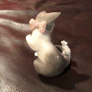 Lladro Cat and Mouse Figurine 5