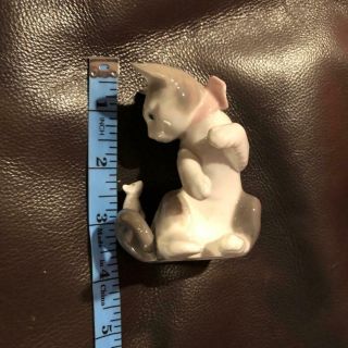 Lladro Cat and Mouse Figurine 7