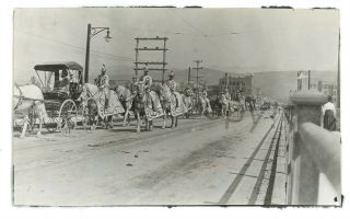 Rppc Size Real Photo Ringling Brothers Circus Missoula Mt Parade Ca 1915 Montana