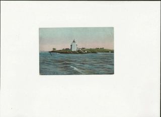 Vintage Postcard Rhode Island Dutch Island Light Narragansett C 1907