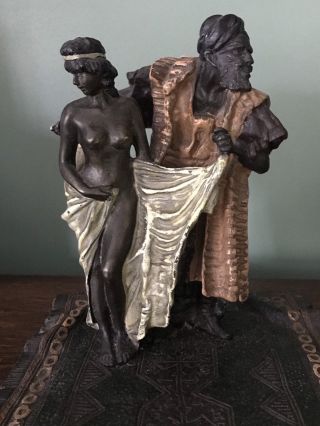 Orientalist Franz Bergman Austrian Vienna Bronze Wow
