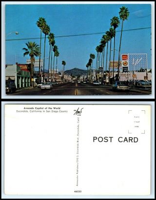 California Postcard - Escondida,  Avocado Capital Of The World O28