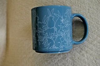 Vintage 1979 Taylor & Ng San Francisco Blue Rabbits Animal Naughty Orgy Mug