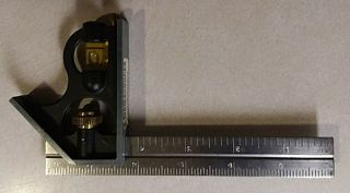 Vintage Sears Craftsman 39550 6 " Combination Square Level Ruler