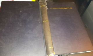 VINTAGE 1892 CORNELL UNIV.  33 YEAR CLASS REUNION YEARBOOK 384 PGS 4