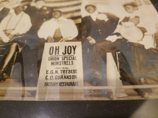 Black Face Theater Group in Costumes.  Oh Joy Union Special Minstrels. 7