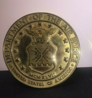 Virginia Metalcrafters Brass Trivet Department Of The Air Force