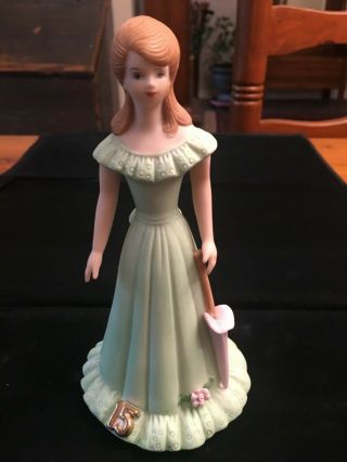 Enesco Birthday Growing Up Girls 15 Year Old Figurine 1982