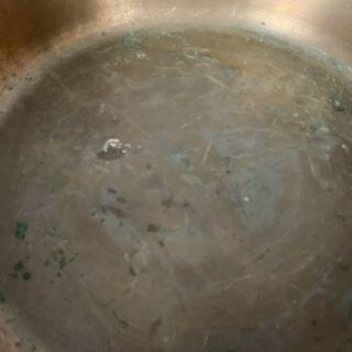 Vintage Copper Preserving Jam Pot Pan Brass Handle Rustic Farm Kitchen Table 6