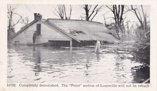 Completely Demolished,  The " Point " Section Of Louisville Will Not Be Rebuilt,  Ky