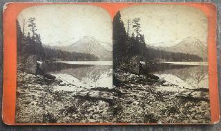 1870s California Stereoview Fallen Leaf Lake Near Yank 