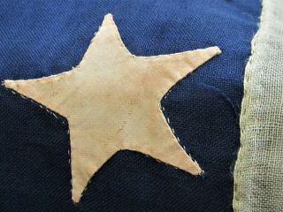 Authentic 34 Star U.  S.  Flag 1861 - 1863 Hand Sewn 48 