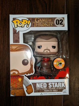 Funko Pop Headless Ned Stark 2013 Sdcc Limited Edition 1/1008