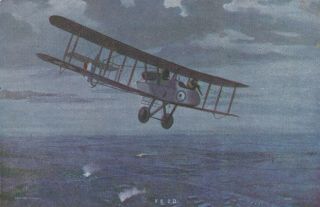 Ww1 British Biplane " F.  E.  2 D.  ",  Alphalsa No.  240