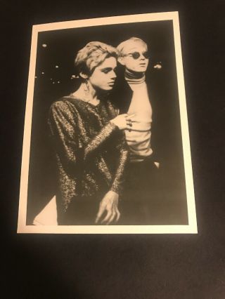 Andy Warhol & Edie Sedgwick 5x7 Photo 1980’s Private Photographer.