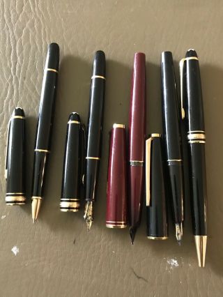 5 Mont Blanc Pens & Ink Cartridges -
