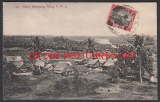 Malaya - Malay Kampong,  Klang,  F.  M.  S.  1918 To India.