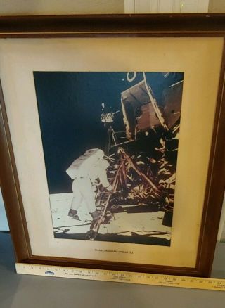 1969 First Moon Landing Photo Apollo 11 Nasa Grumman
