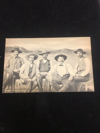 L.  A.  Huffman - Montana Manhunters; 1907 Huffman Postcard Series Exc.