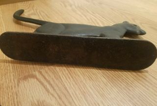 Vintage Cast Iron Cat Boot/Shoe Mud Scraper/ Door Stop no 2 5