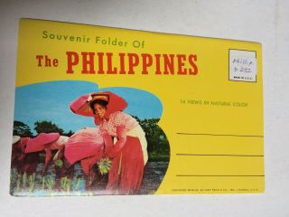 Vintage Postcard Souvenir Folder,  The Philippines
