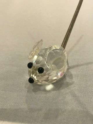 Swarovski Crystal Mouse With Metal Spring Tail 7655 Nr 23 With Box
