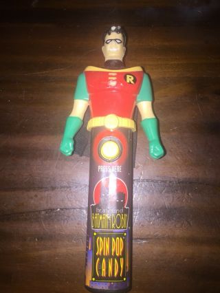 The Adventures Batman And Robin Spin Pop Candy Great Aa Battery