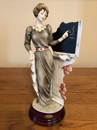 Giuseppe Armani Italy Figurine Sculpture School Teacher Lady 0694 - C W/ Box