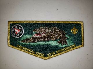 Boy Scout Oa 149 Caddo Lodge 2015 Centennial Chief Kyle Dockendorf Flap Rare