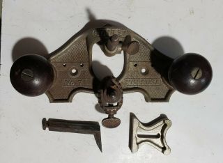 Vintage Stanley Router Plane No.  71 With 1 Blade & Fence