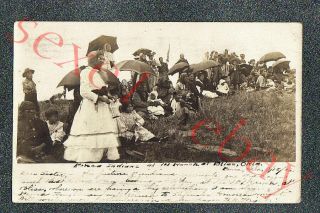 Ponca Indians At 101 Ranch - Bliss Okla - Circa 1906 Rppc Photo Grade 4,