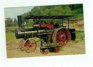 Vintage Post Card Rumely Steam Traction Engine Tractor