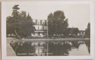 Conway,  Michigan,  C 1915,  View Of The Inn From The Pier,  Out - Buildings And Boats