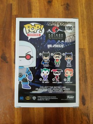 Funko Pop Heroes Batman The Animated Series 190 Mr.  Freeze Legion of Collector 2