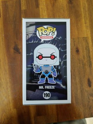Funko Pop Heroes Batman The Animated Series 190 Mr.  Freeze Legion of Collector 4