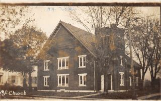 F37/ Forgy Ohio Rppc Postcard 1914 Springfield M.  E.  Church Building