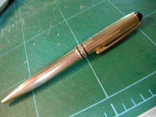 Montblanc Meisterstuck Solitaire Gold Plated Ball Point Pen