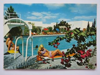 Postcard Hotel Les Orangers,  Hammamet,  Tunisia.  Posted 1972