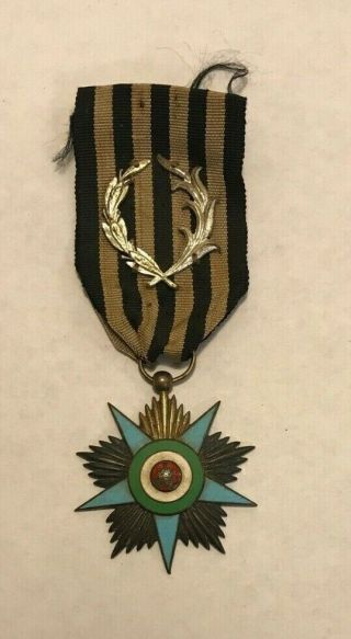 Rare Iranian Iran Pahlavi Empire An Order Of Glory Star Medal Military Imperial