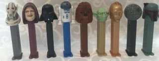 Star Wars Pez Dispensers Set Of 9