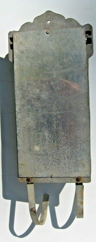 Vintage 1960 ' s Antique Wall Mount Mail Box Hammered Aluminum - Ships In USA 2