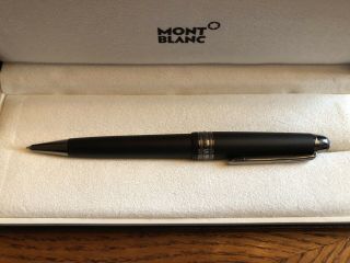Mont Blanc Meisterstuck Ultra Black Midsize Ballpoint Pen 114825