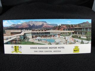 Vintage Kings Ransom Motor Hotel Oak Creek Canyon Arizona Post Card