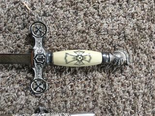 Antique Masonic Lodge Sword With Name,  Henderson and Ames Co. 3