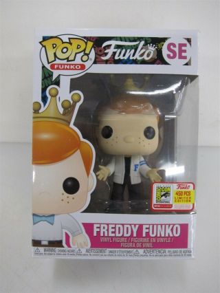 Funko Pop Figure: Freddy Funko Se Limited Edition Le 450 Blue Letterman Jacket