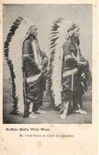 1900s French Postcard: Buffalo Bill 