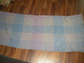 Pure Mohair Blanket / Throw Made In Scotland By Andrew Stewart,  Vintage